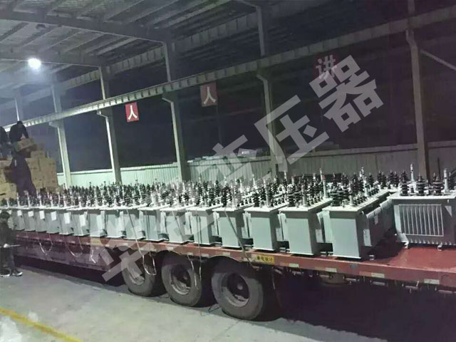黄石非晶合金变压器发货现场